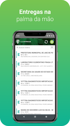 Android application TudoEntregue screenshort