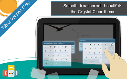 ai.type لقطة شاشة لوحة مفاتيح Crystal Clear