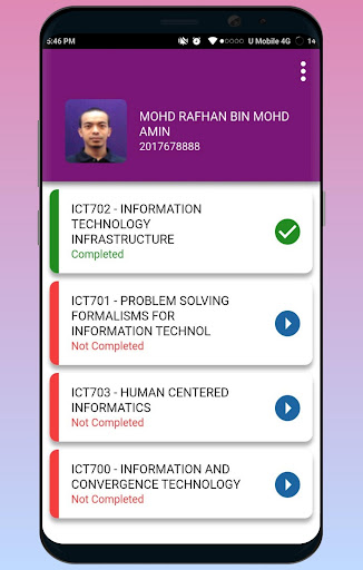 Android application UiTM SuFO screenshort