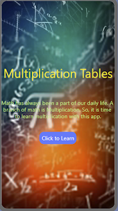 Multiplication Tables- Hilkiah