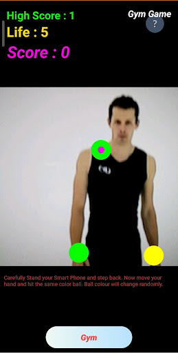 Android application Gym Game screenshort