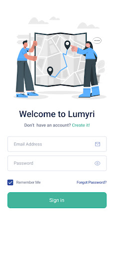 Android application Lumyri - Tracking screenshort