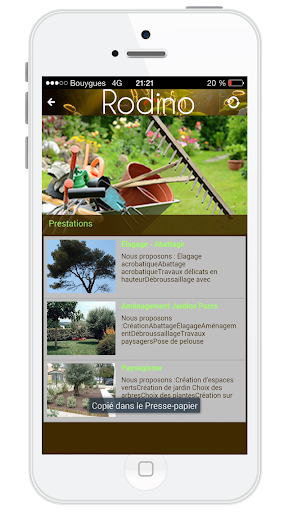 Rodino Jardin Screen 3