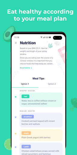 Screenshot of Window - Fasting tracker