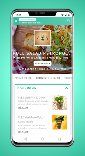 Android application FULL SALAD PETRÓPOLIS screenshort