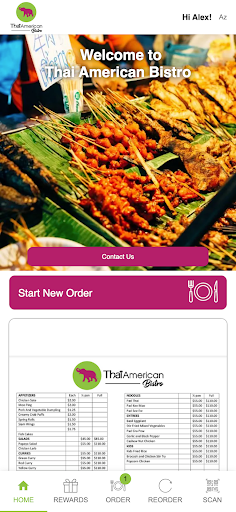 Android application Thai American Bistro screenshort