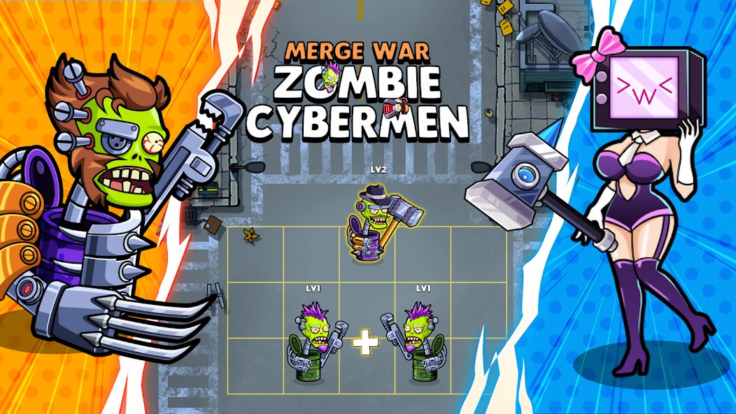 Merge War: Zombie vs Cybermen 1.0.4 APK + Mod (Unlimited money) untuk android