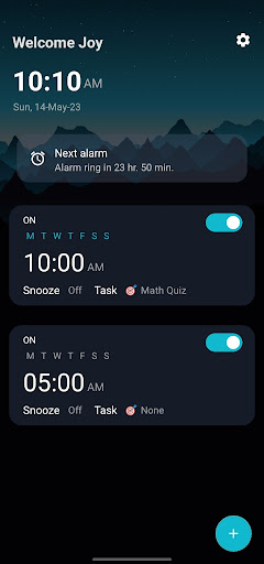 Alarm7 - Never be late Screen 2