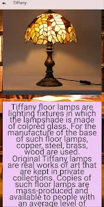 Variety of table lamps
