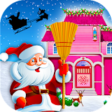 Christmas House Clean up Time : Decoration Game icon