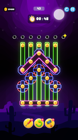 Game screenshot ネオン板とネジのパズル apk download