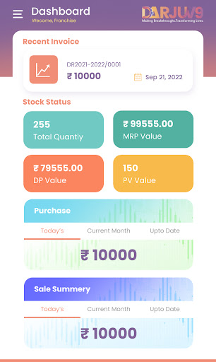 Darjuv9 Franchisee Screen 3