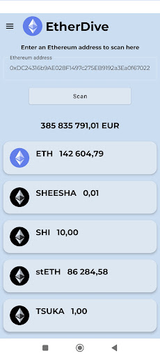EtherDive Screen 2