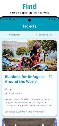 Screenshot of JustServe