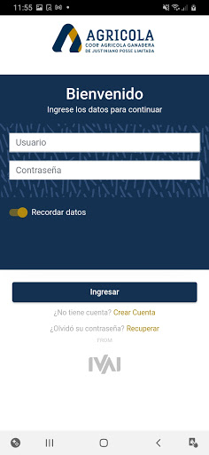 Android application COOP.AGRICOLA MOVIL screenshort