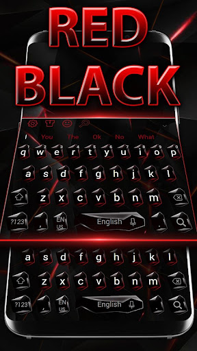 Black Red Metal Keyboard Screenshot 1 - AppWisp.com
