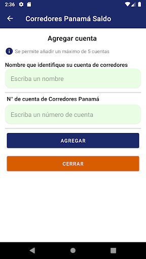 Corredores Panamá Saldo Screen 3