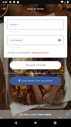 Android application Rojas BBQ screenshort