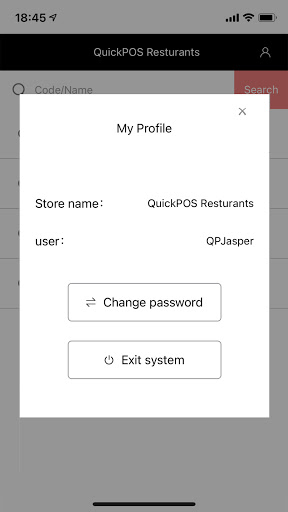 QuickPOS for Manager Screen 3