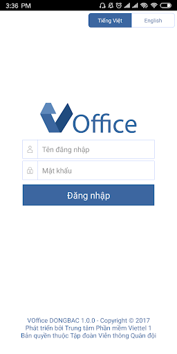 Android application VOffice DONG BAC for Android screenshort