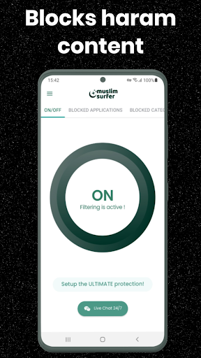 Android application MuslimSurfer : Internet Halal screenshort