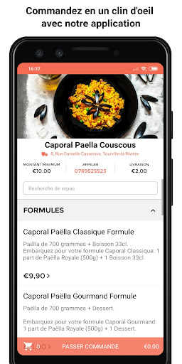 Android application Caporal Paella screenshort
