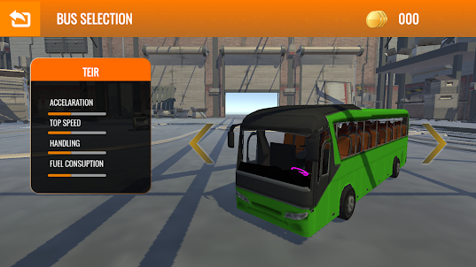 Simulador de ônibus 3D moderno