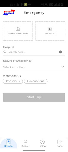 RKSH Ambulance App Screen 3