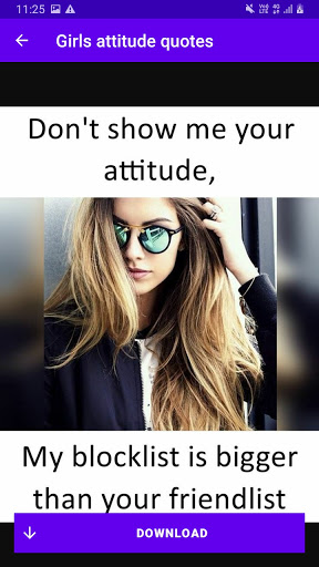 Girls attitude quotes in Hindi with photos