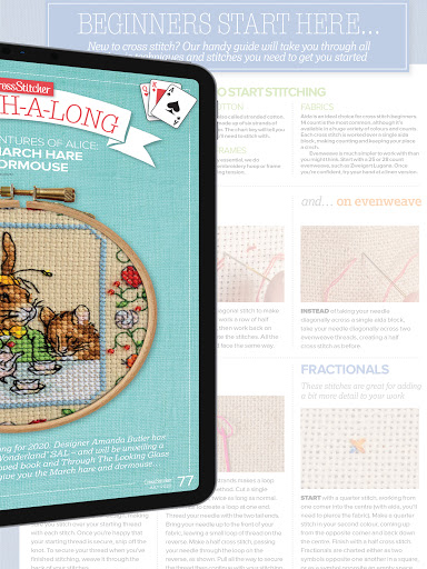 Screenshot of CrossStitcher Magazine