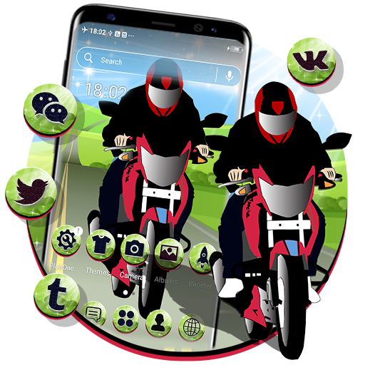 Highway Rider Theme Launcher logo