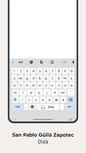 Screenshot of Motorola Indigenous Keyboard
