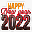 Stickers de Feliz Año Nuevo para Whatsapp / 2022