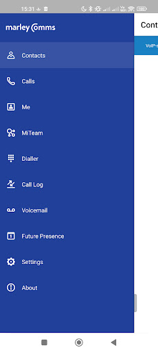 Android application Marley Comms screenshort
