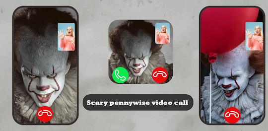 Scary pennywise video call