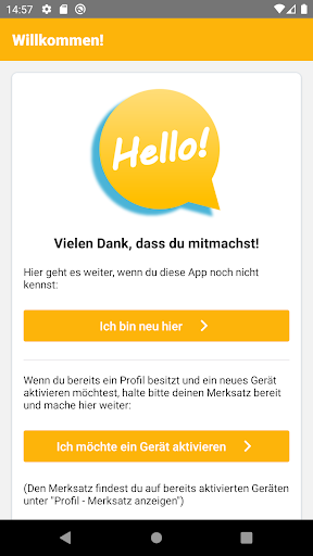 Android application Hello-Q! screenshort