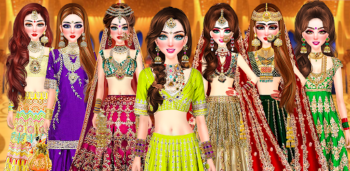 Android application Indian Game Makeup & Dress up screenshort