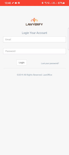Android application Lawyerify screenshort