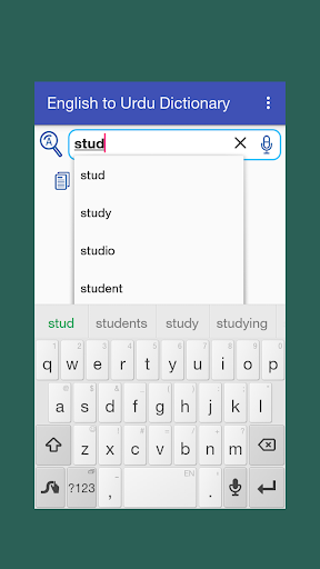 Android application English to Urdu Dictionary screenshort