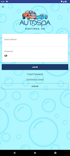 Android application Autospa Hastings screenshort
