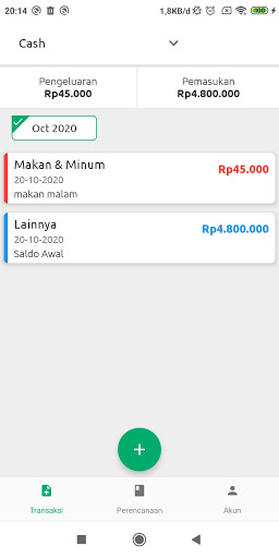 Android application Cashpad - Asisten Bisnis screenshort