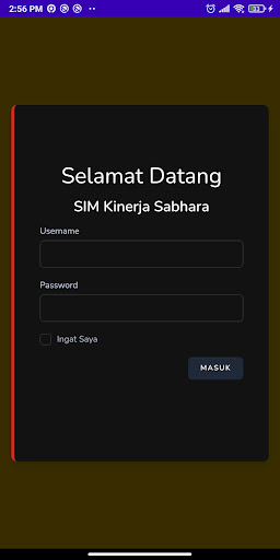 Android application SIM KERJA SABHARA POLDA KALSEL screenshort