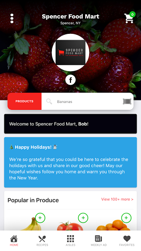 Android application Spencer Food Mart screenshort