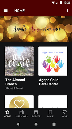 Android application The Almond Branch screenshort