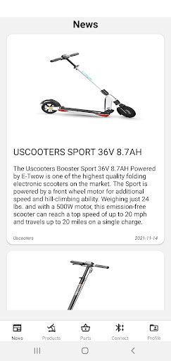Android application Uscooters Commander screenshort