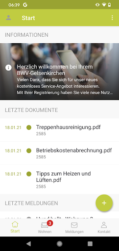 Android application BWV-GE Mieter-App screenshort