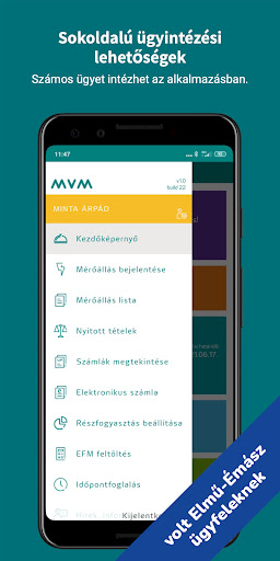MVM Next EnergiApp (volt ELMŰ) Screen 3