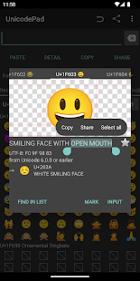 Unicode Pad Screenshot