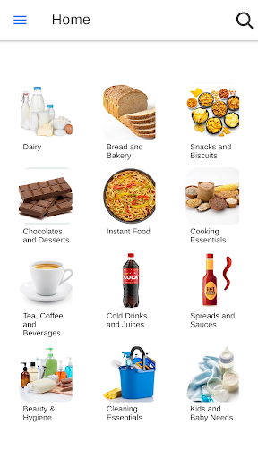 Android application DailEASE: Grocery.Delivered screenshort