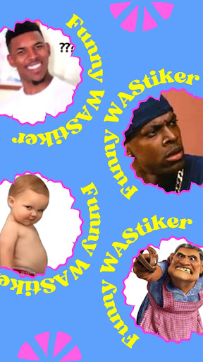 Android application FUNNY WAStekers screenshort